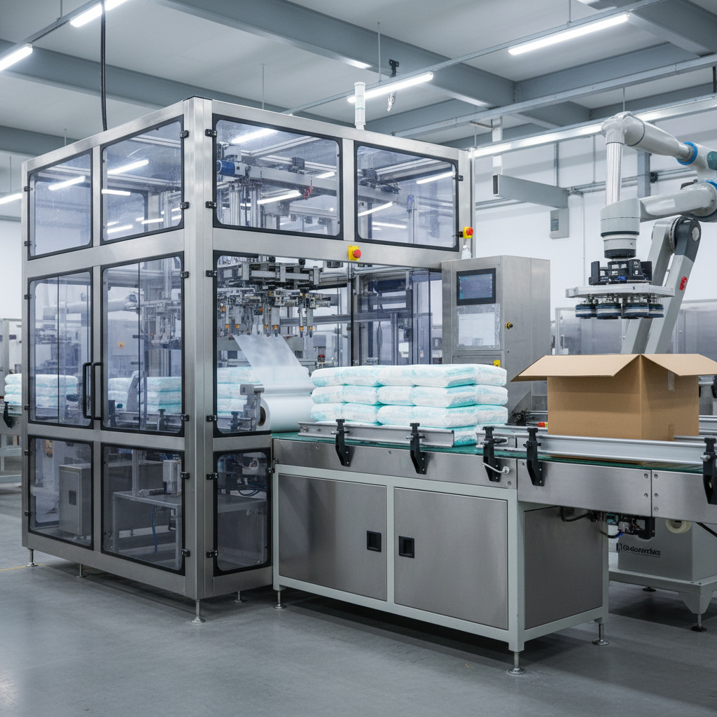 Diaper Secondary Packaging Machine For Automated Diaper Packaging