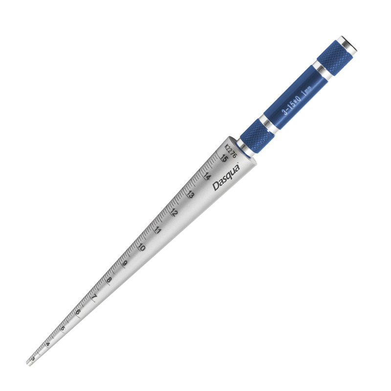 DASQUA Professional 3-15 mm Taper Bore Gauge Gage Set Depth Ruler Hole Inspection Stainless Steel for Inner Diameter Measuring Ruler Woodworking Tools