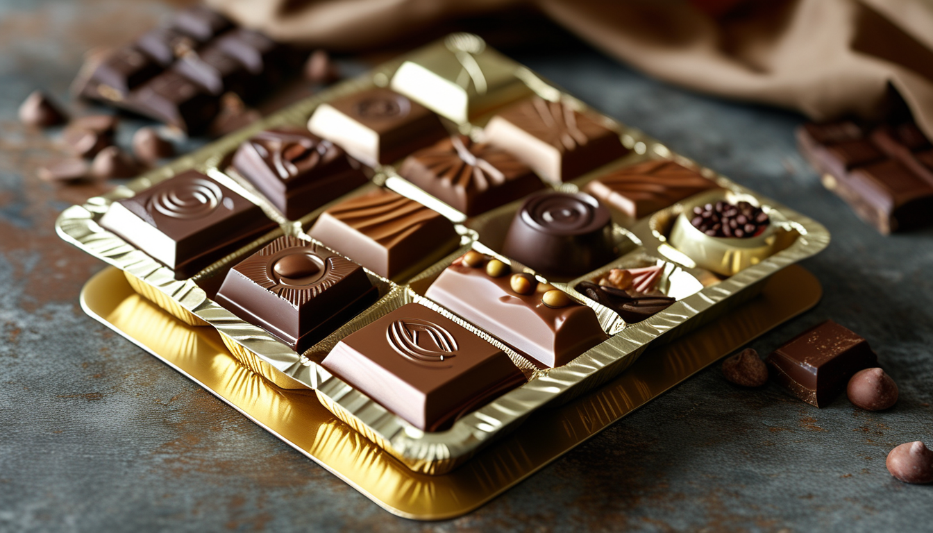 Premium Embossed ChocolateWrapping Aluminum Foil