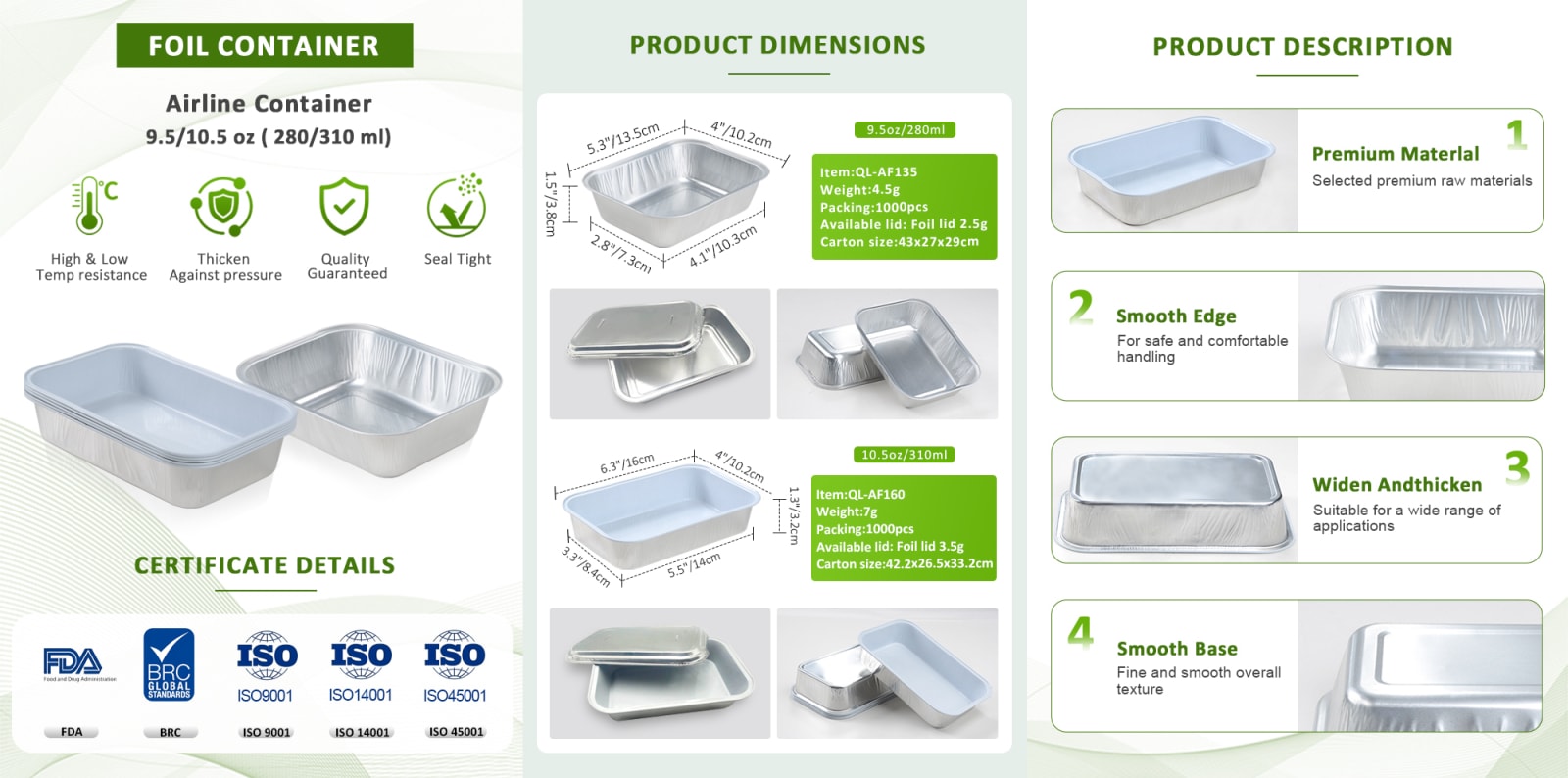 Silver Foil Tray