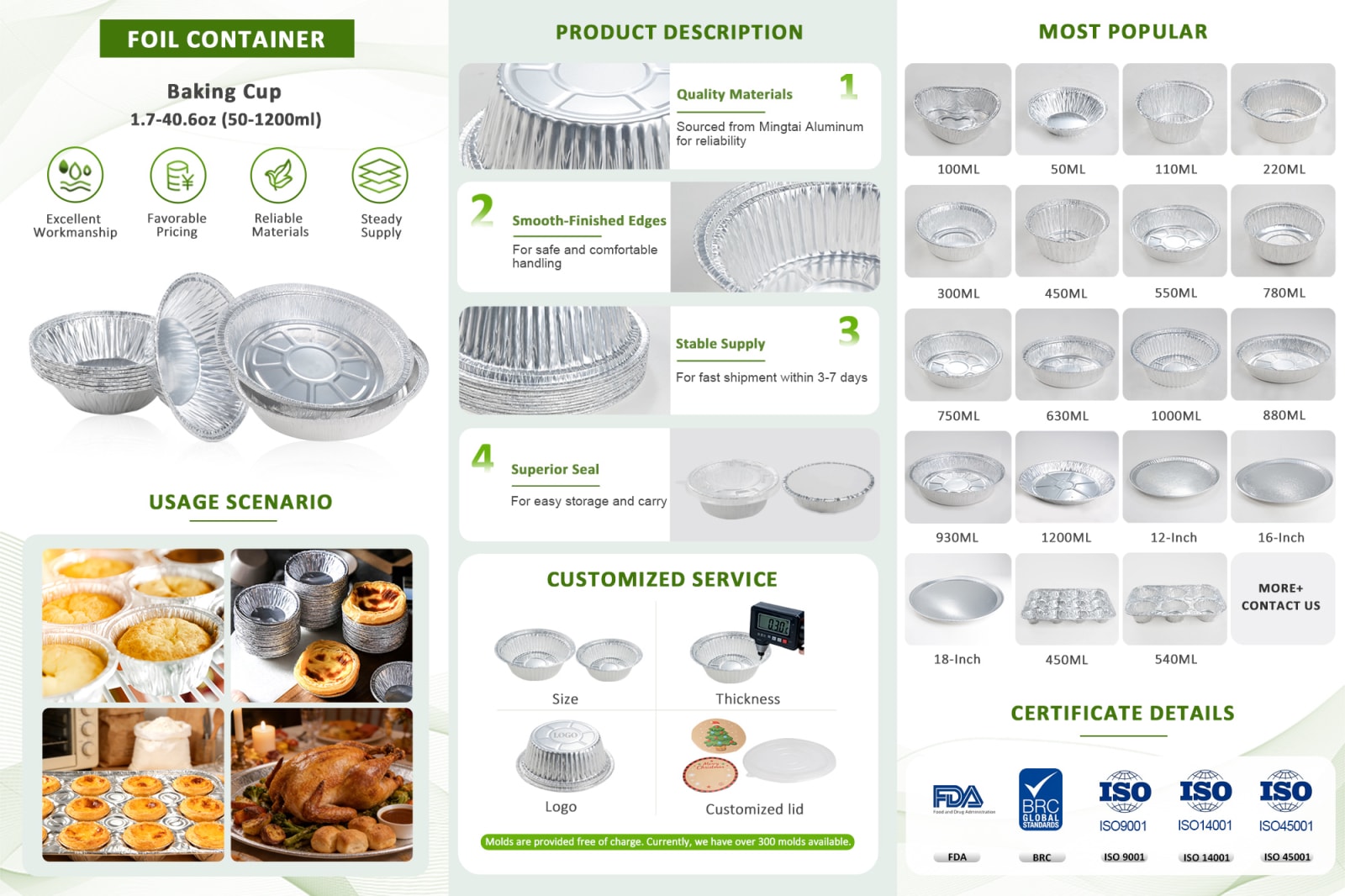 Silver Foil Tray