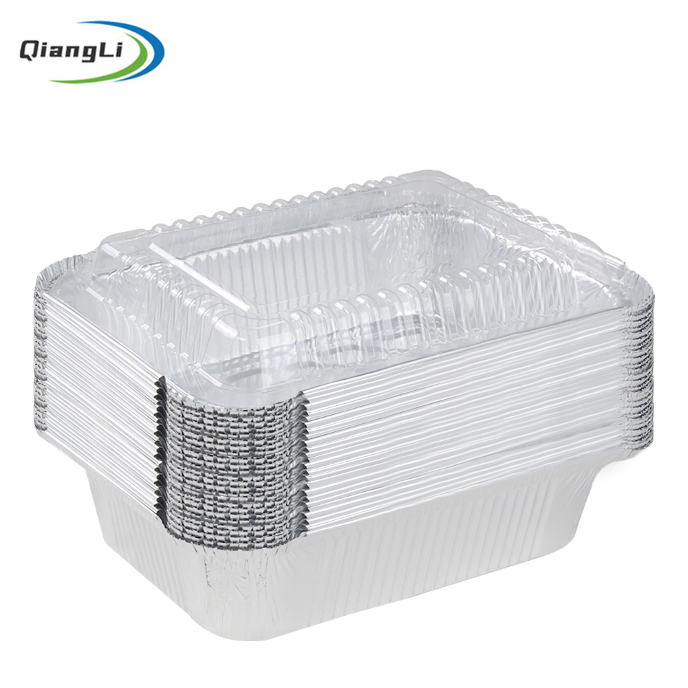 BRC Certified 25.4oz750ml 7.3x5.3 Silver Foil Tray for Family Pasta Bake & Catering Side (3).jpg