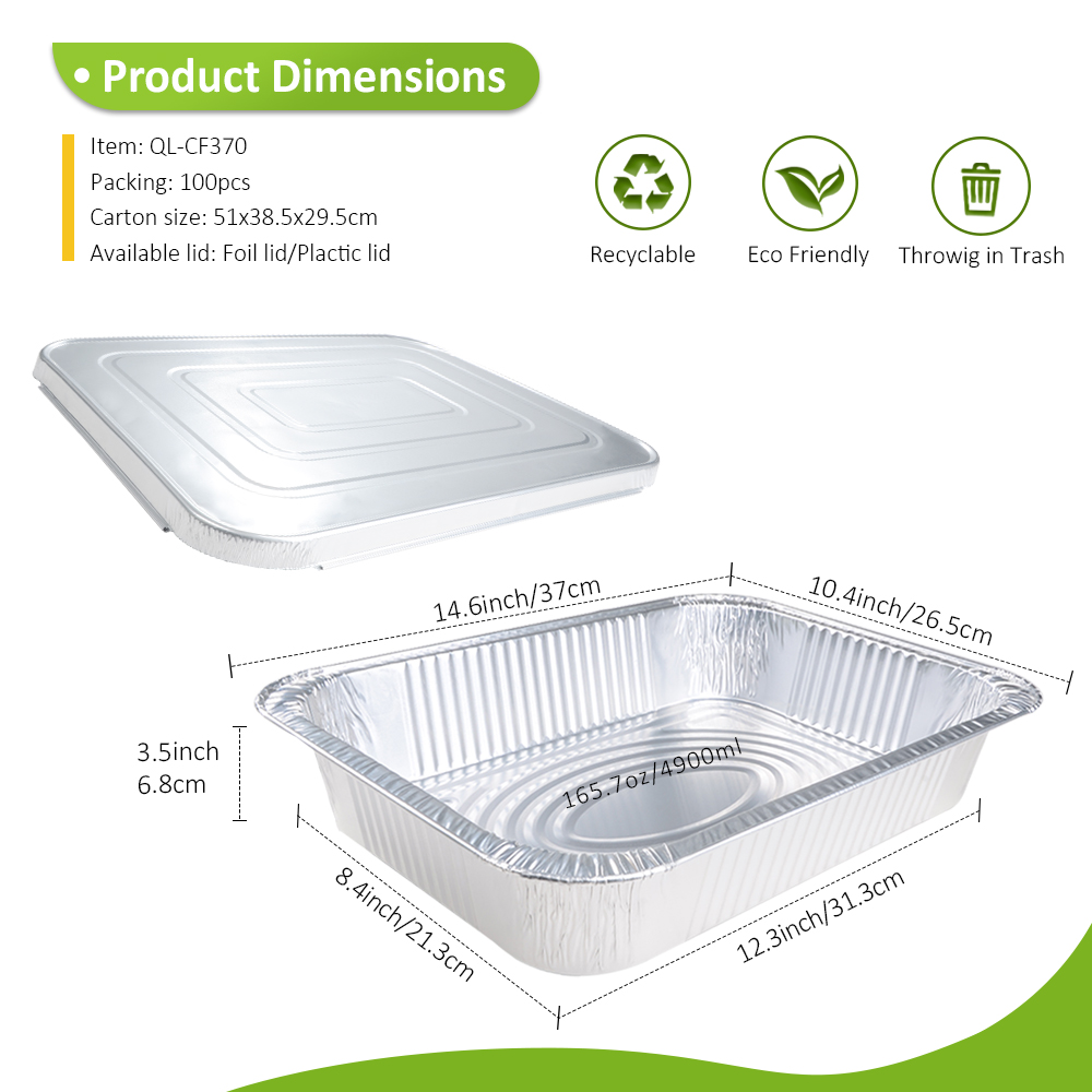 Commercial 165.7oz/4900ml 14.57"x10.43" Steam Table Tray for Buffet Mac & Cheese
