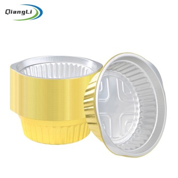 Deep Square 118oz/3500ml 11.4" Gold Foil Container for Bulk Bolognese & Stuffed Peppers