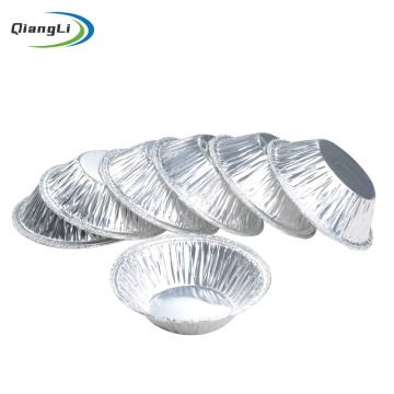 Eco Friendly 1.7oz/50ml 2.91"x2.91" Aluminum Egg Tart Cup for Pastry Shell & Mini Quiche