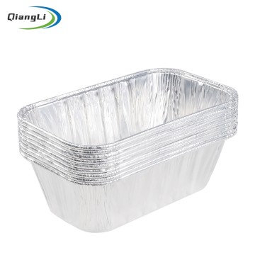 Eco Friendly 11.8oz/350ml 6.10"x3.62" Rectangular Baking Tray for Single Salmon Fillet & Garlic Bread