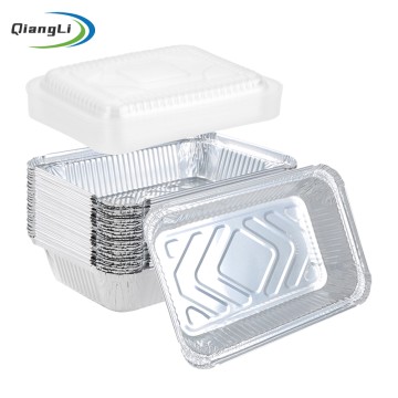 Eco Friendly 27oz/800ml 8.27"x5.51" Aluminum Foil Tray for Roasted Veggies & Mac and Cheese Side