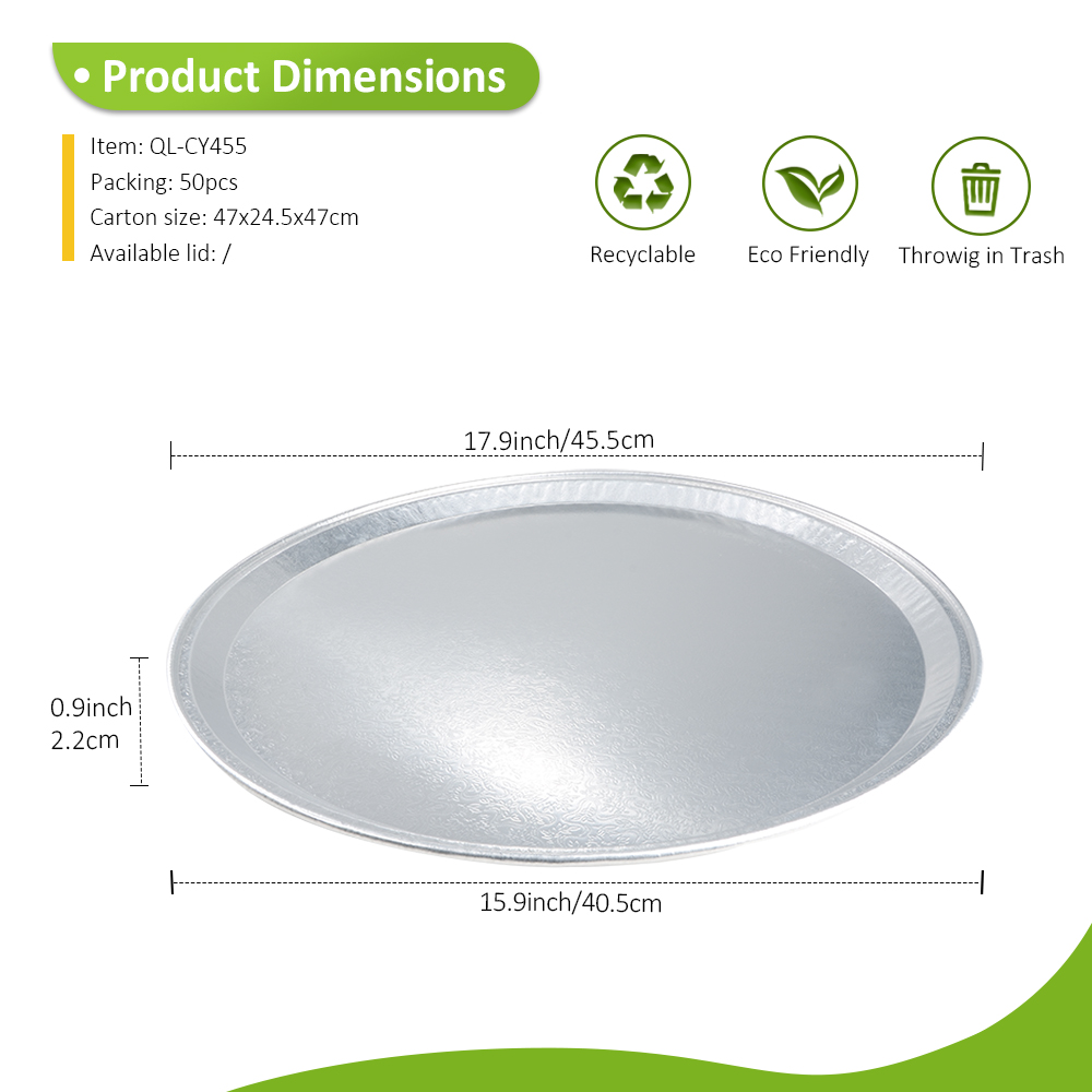 Giant 18" Round Aluminum Dish for Wedding Cake Stand & Large Gathering Platter