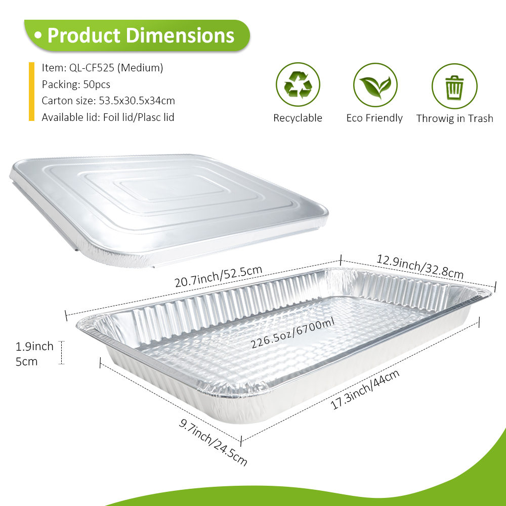 Giant 226.6oz/6700ml 20.67"x12.91" Buffet Tray for Large Gathering Ribs