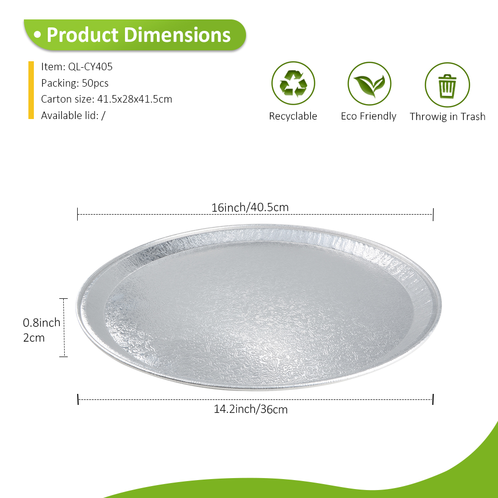 Jumbo 15.94" Round Serving Tray for Buffet Dessert & Fruit Display