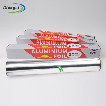 Multi Size Aluminum Foil Roll 10-25mic 5/10/20/30m 300mm Food Grade Kitchen Foil for Baking Grilling Catering Custom Acceptable