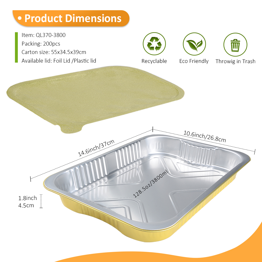 OEM Factory 118oz3500ml 13x9.06 Gold Foil Container for Catering Pasta & Bulk Chili (3).jpg