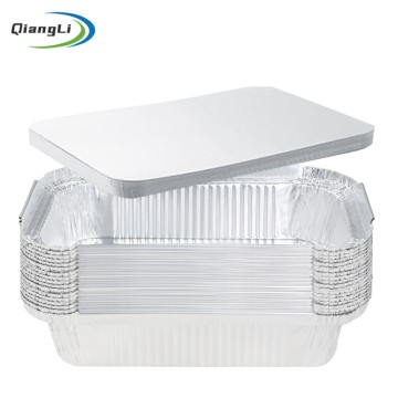 OEM Factory 14oz/410ml 6.9"x4.3" Aluminum Foil Tray for Side Dish & Kids Meal