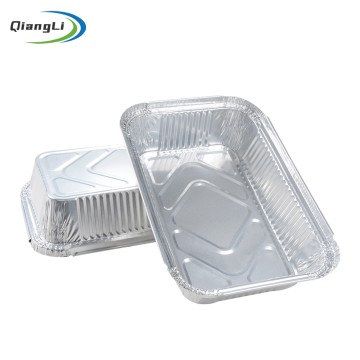 OEM Factory 30.4oz/900ml 8.27"x5.51" Deep Silver Foil Tray for Family Stew & Two-Portion Curry