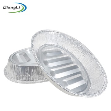 Oval Shape 230.0oz/6800ml 18.50"x13.78" Oval Grill Pan for Whole Leg of Lamb & Prime Rib