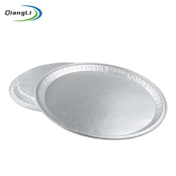Ultra Shallow 12.13" Round Aluminum Platter for Party Tray & Charcuterie Display