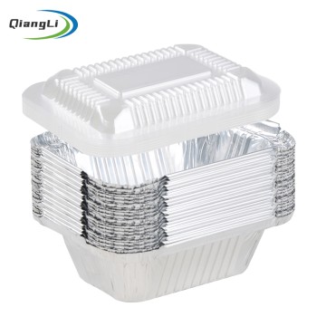 Wholesale Crimpable Rim 4.37"x3.29" 4oz/120ml Aluminum Foil Container for Sauce Portion & Dry Side Dish