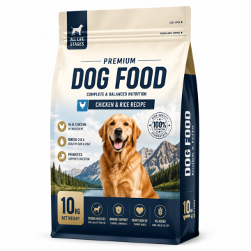 Custom 2.5kg 5kg 10kg 15kg 20kg 8oz Stand up Pouch Flat Bottom Pet cat Dog Food Snack Mylar Packaging Bag with Resealable Zipper