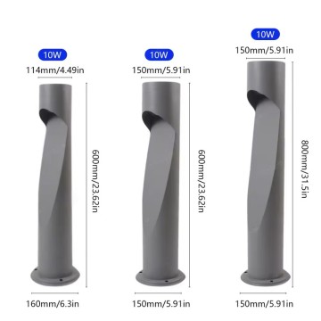 ចង្កៀង​ស្មៅ LED ទំហំ 60cm 80cm ធន់នឹងទឹក IP65...
