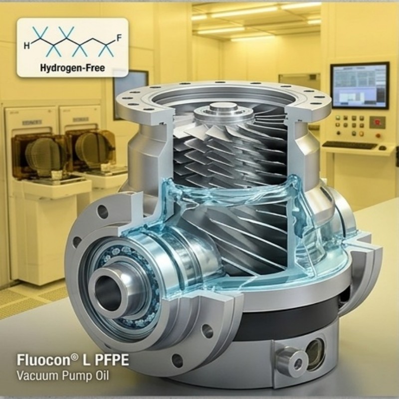 Fluocon L PFPE vacuum pump oil for semiconductor etching turbo pump, zero-outgassing