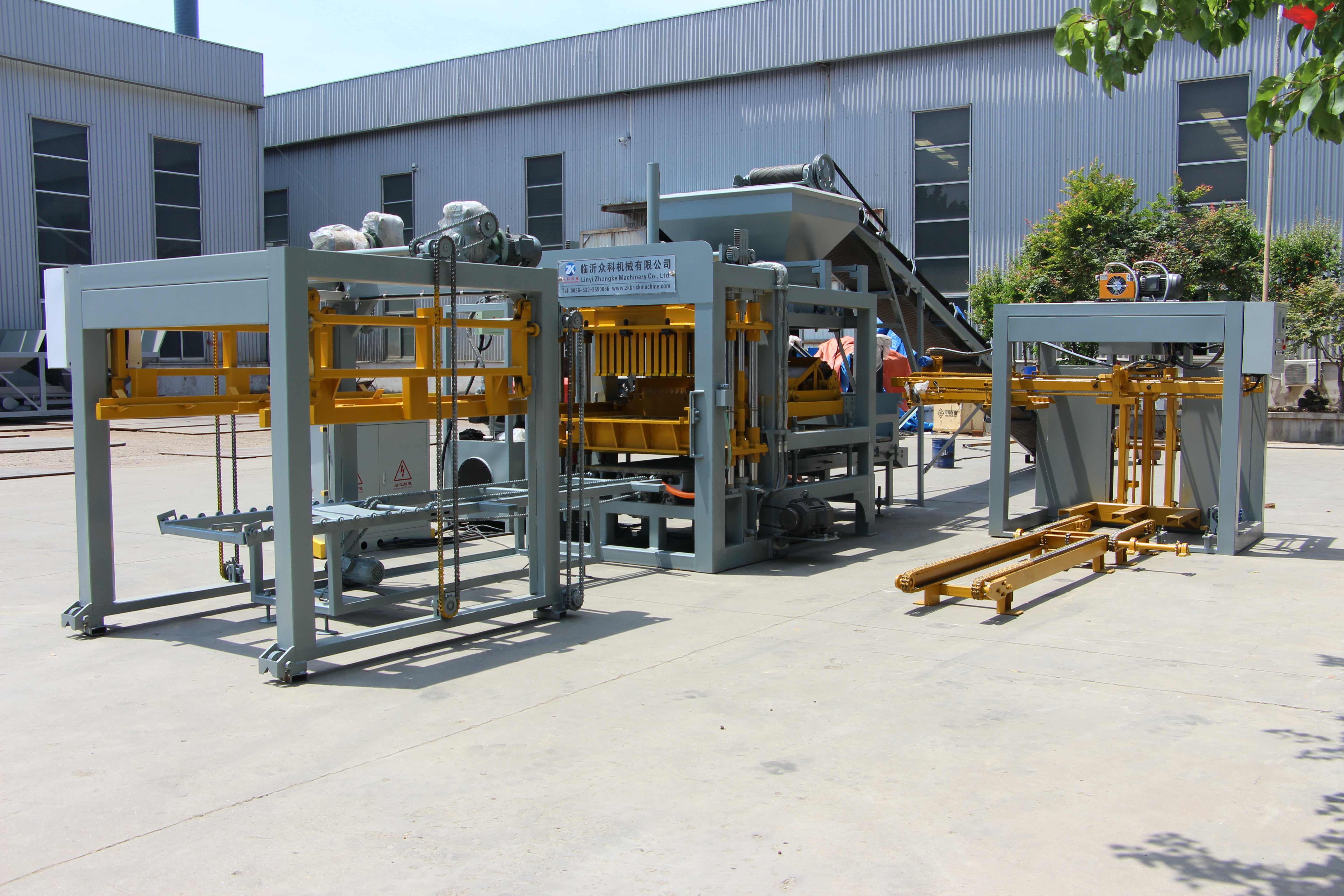 The Model 4-15 Hydraulic Brick Machine has successfully passed trial run testing and final acceptance, and is being shipped as a complete unit to Kazakhstan.