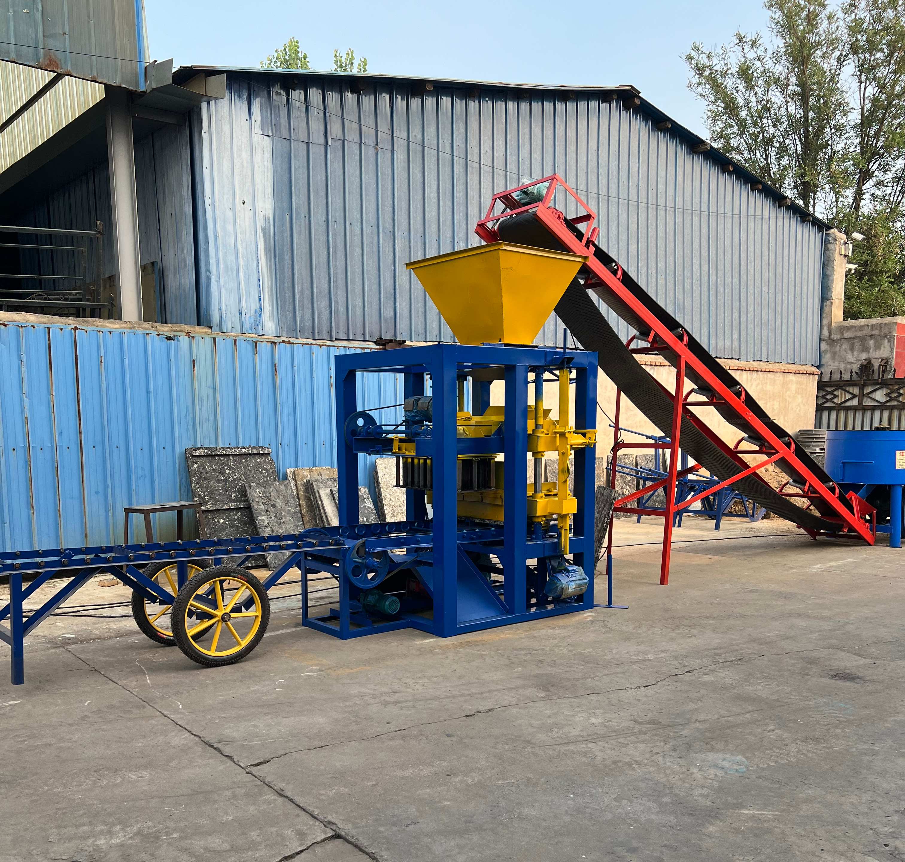 Zhongke QTJ4-24 Mechanical Brick Making Machine