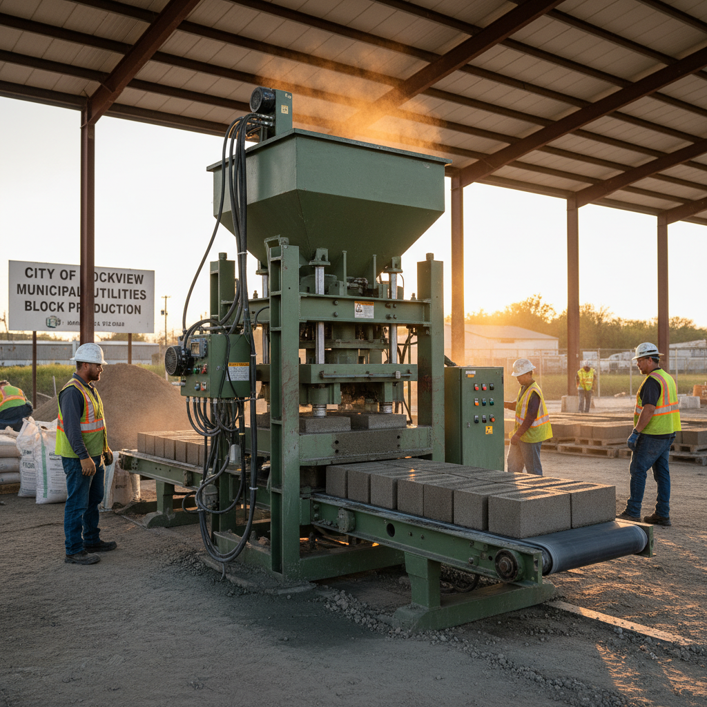 Cement Block Machine For Municipal Utilities