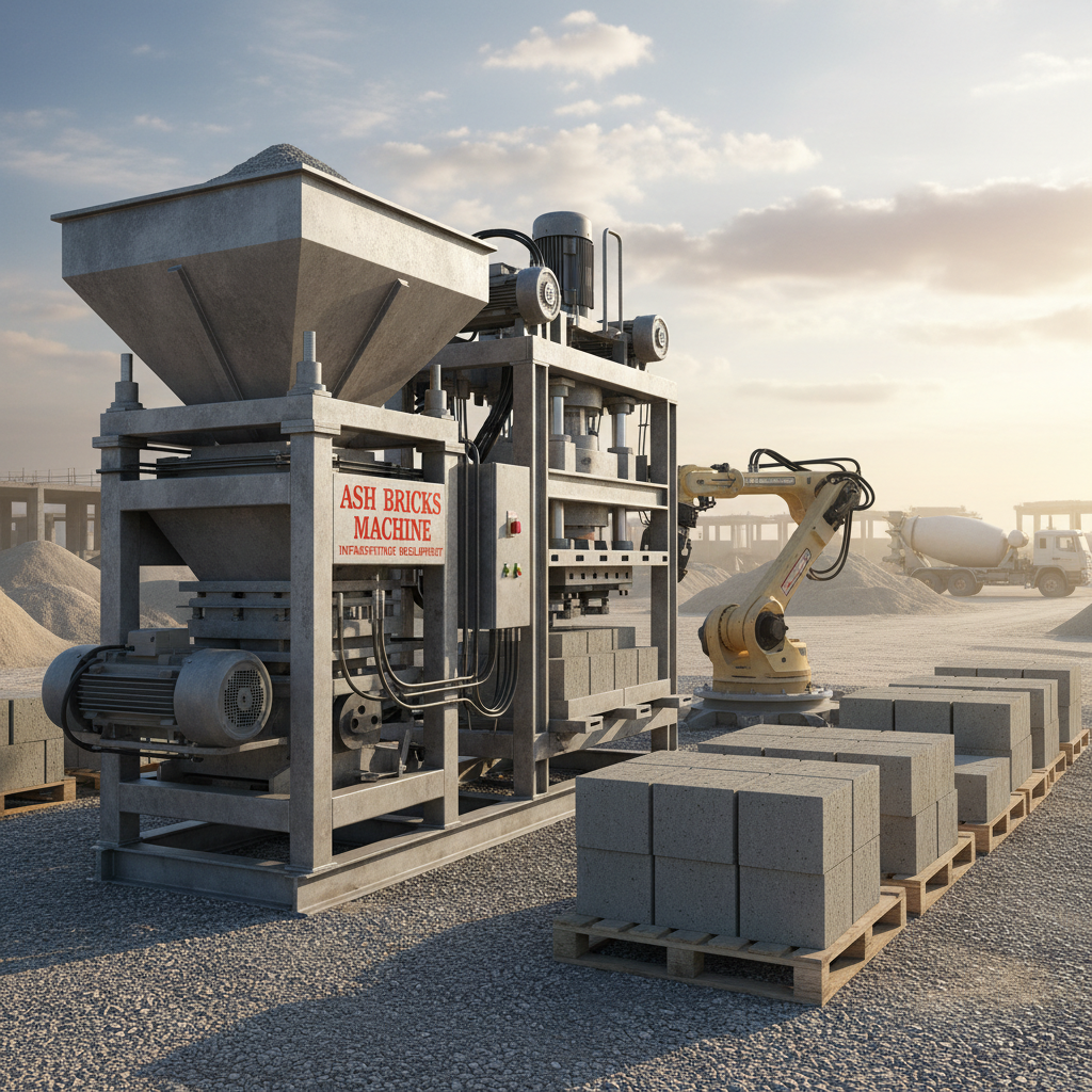 Ash Bricks Machine For Infrastructure Development