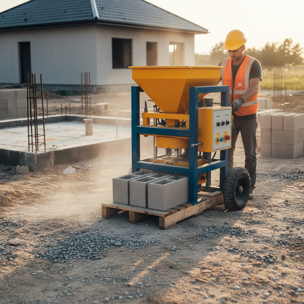 Concrete Block Machine For Residential Construction