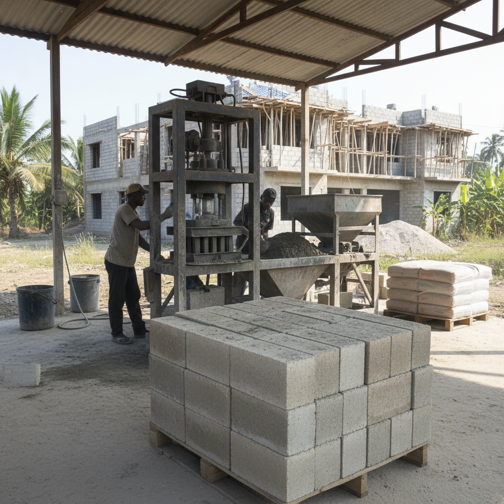Cement Brick Making For Residential Construction