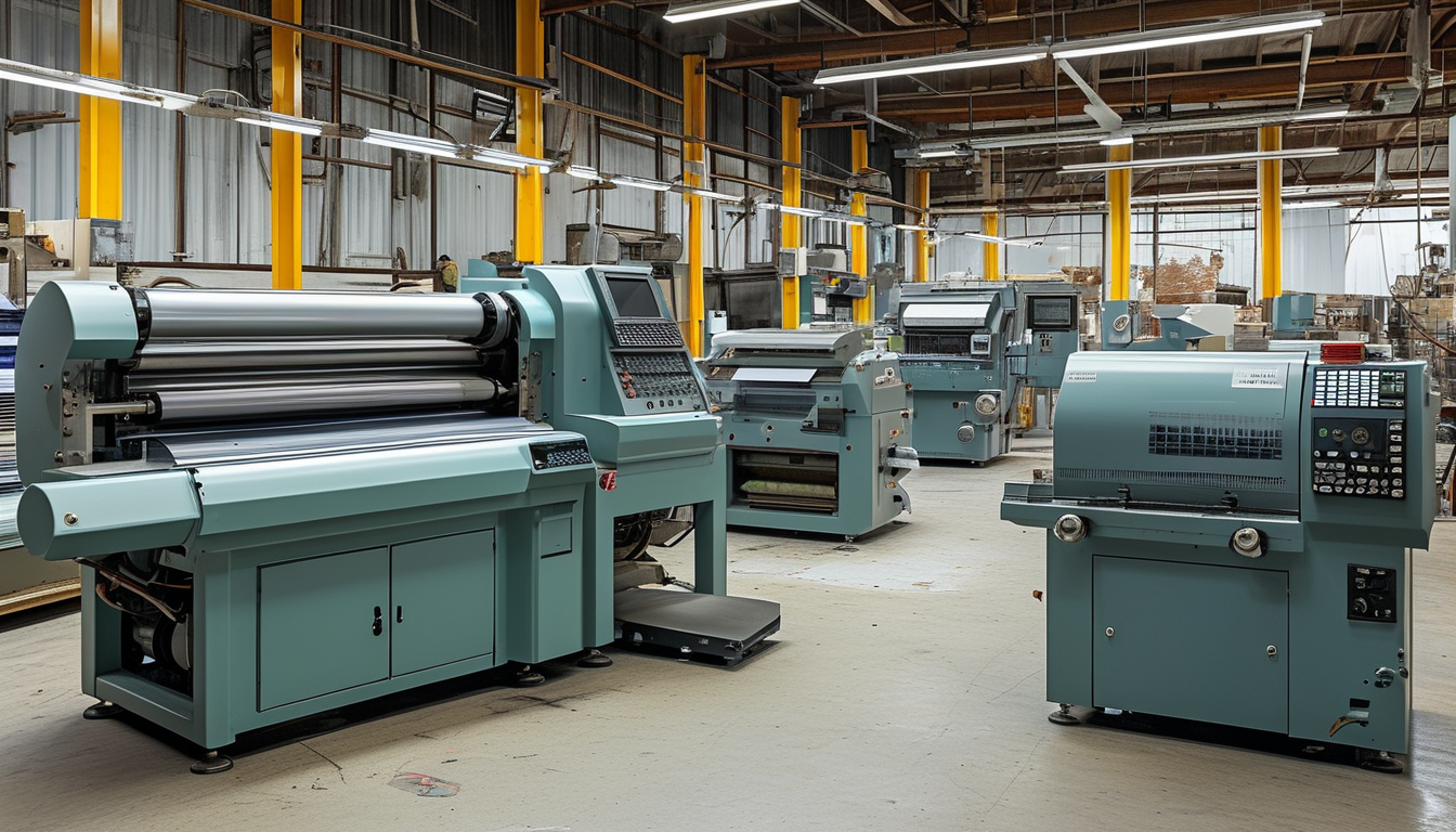 Print Machinery Components For Commercial Print Shops And Quick Turnarounds
