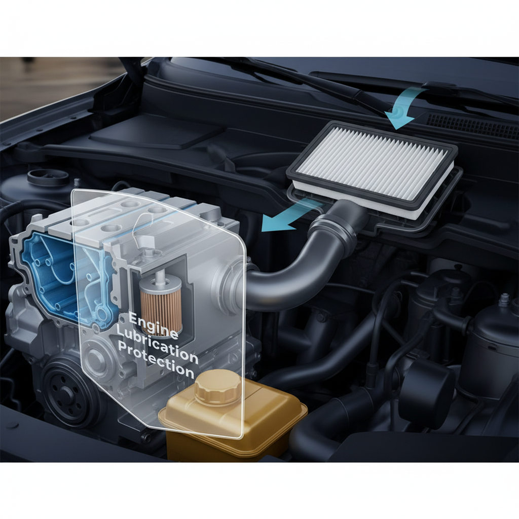 Vehicle Cabin Air Filter For Engine Lubrication Protection