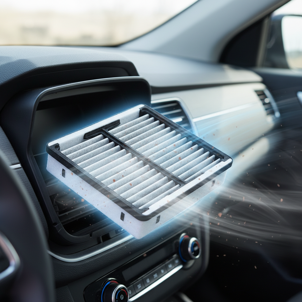 Vehicle Cabin Air Filter For Cabin Air Purification