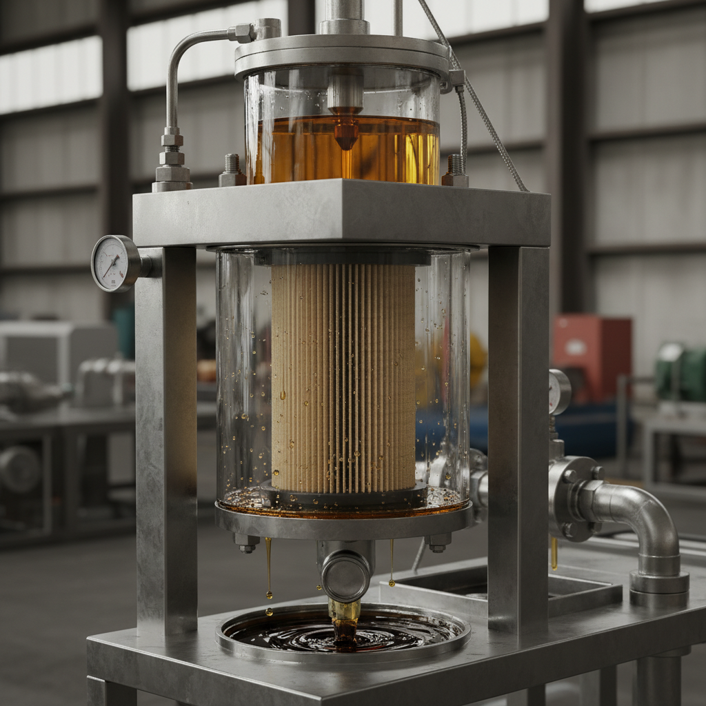 Air Filter With Oil For Industrial Fluid Filtration