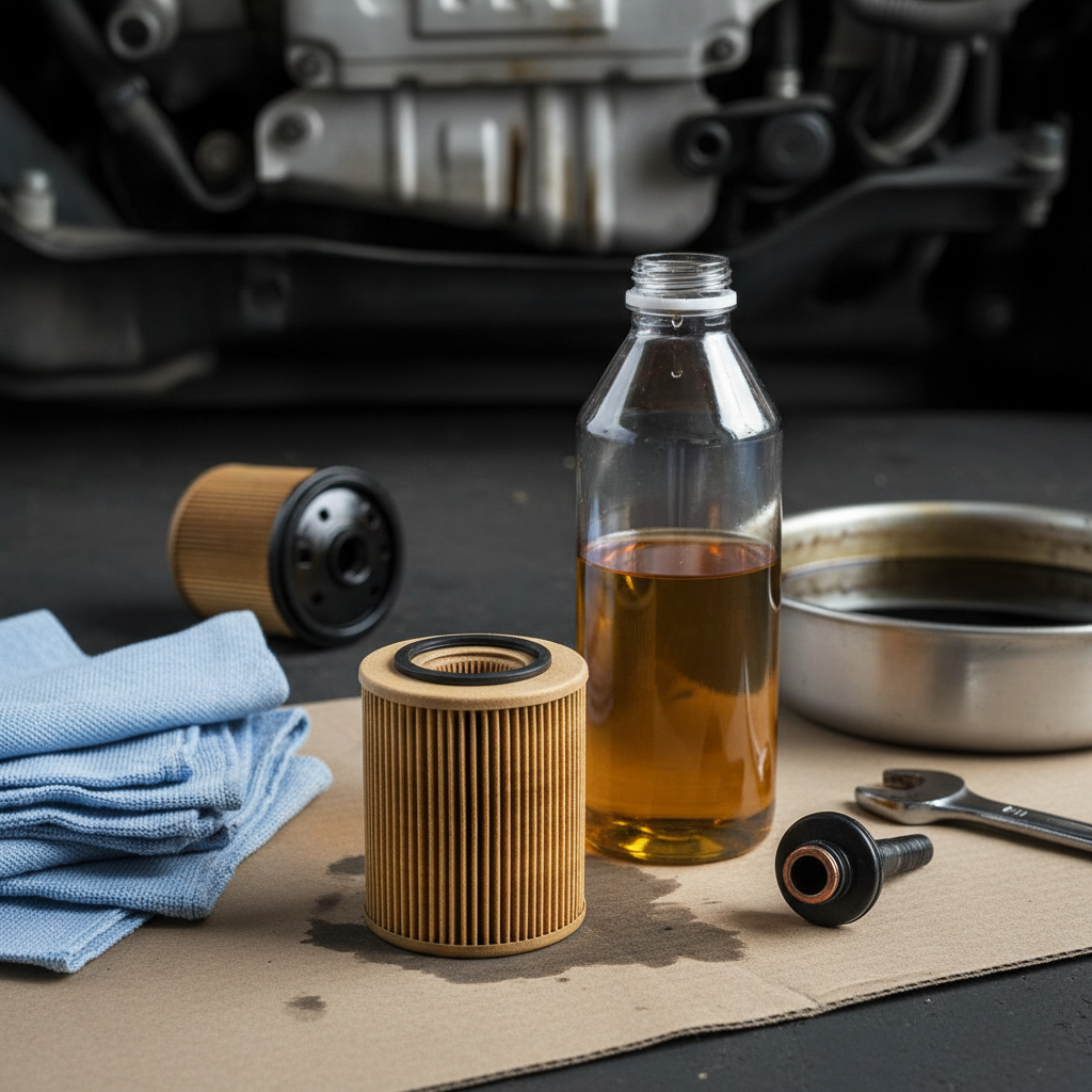 Oil And Filter For Regular Automotive Maintenance