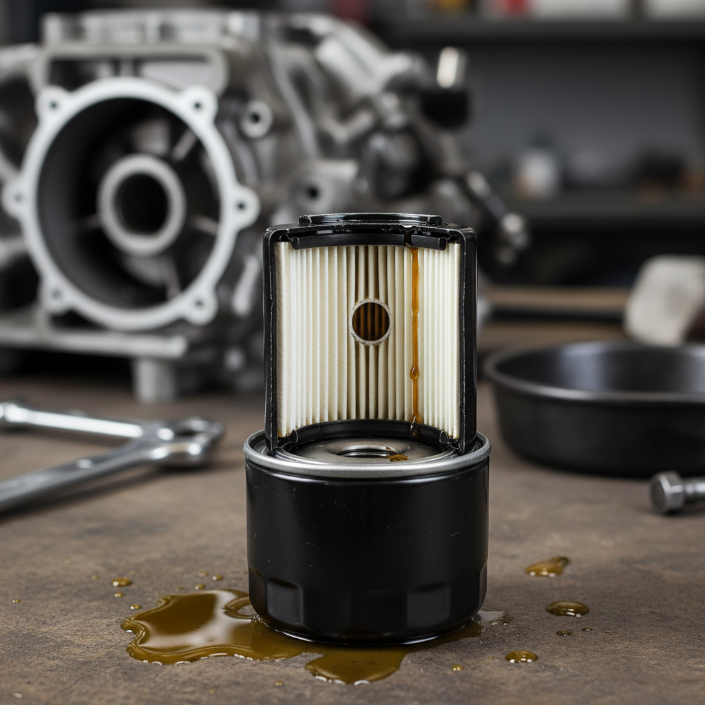 Oil Filter For Engine Lubrication Protection