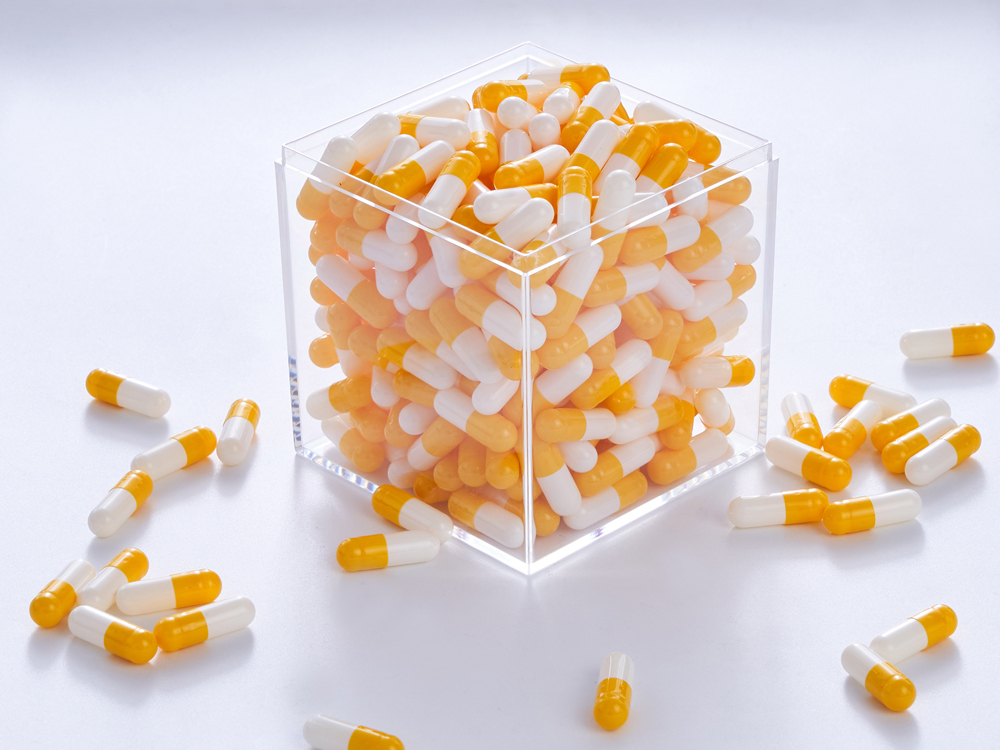 Acid-Resistant Enteric Capsules for Vitamin Formulations