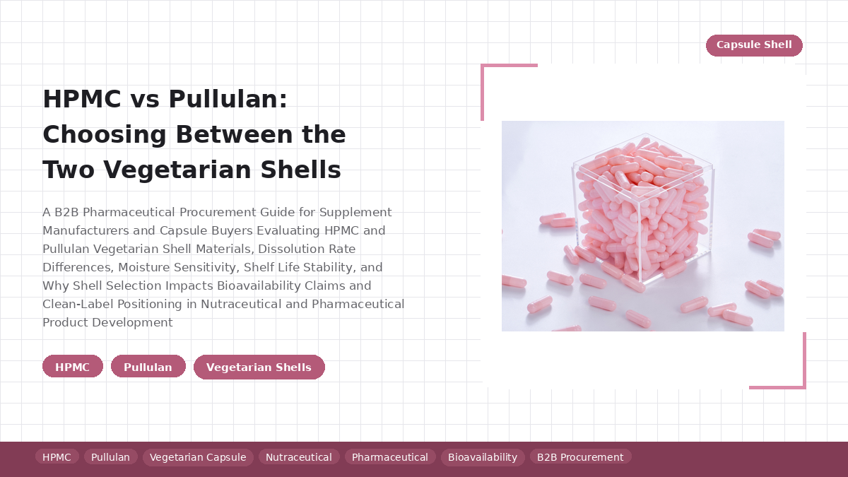 HPMC vs Pullulan: Choosing Between the Two Vegetarian Shells