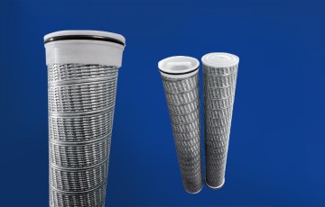 Pleated High Flow Filter Cartridge with Stainless Steel Cage