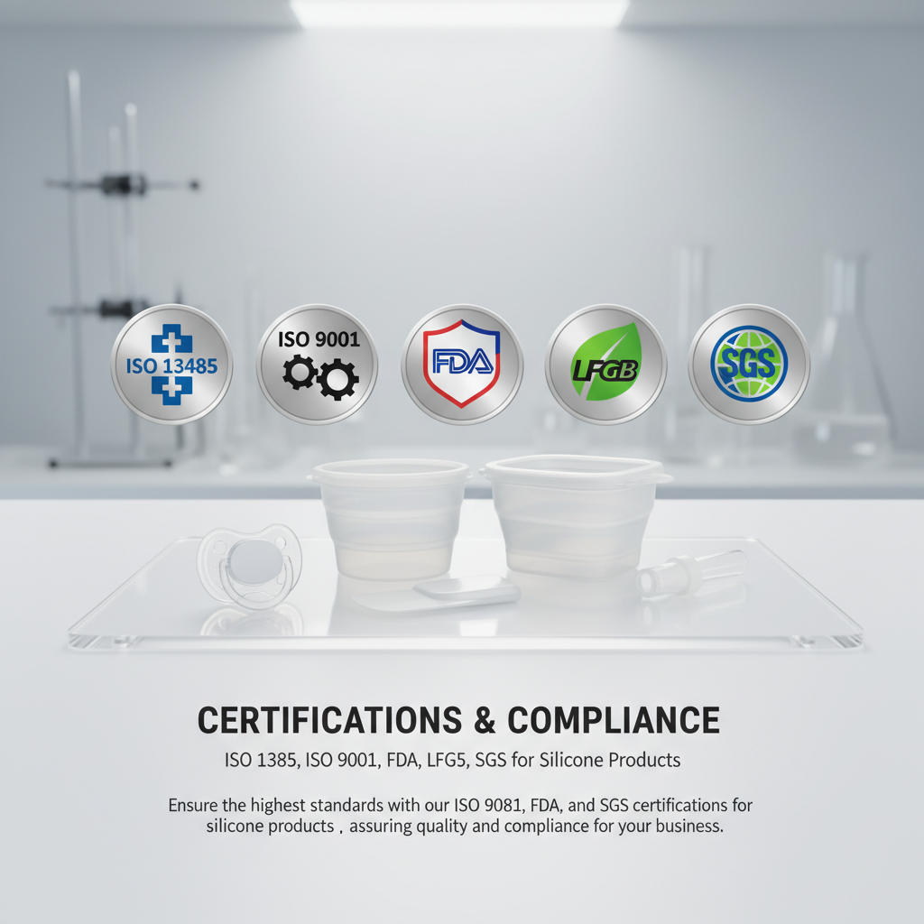 Certifications & Compliance | ISO 13485, ISO 9001, FDA, LFGB, SGS for Silicone Products