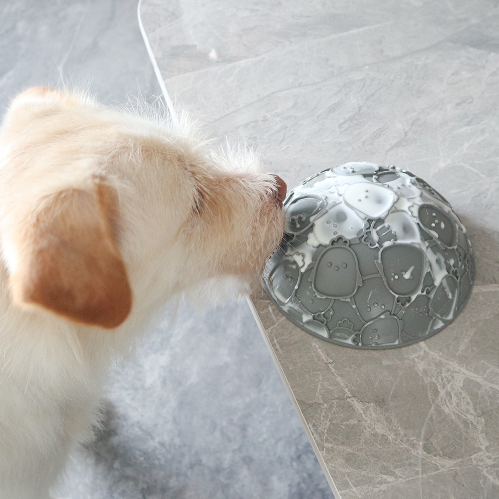 Custom Slow Eat Pet Food Bowl Silicone Dog Bowl  (1)