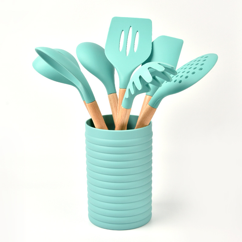 Silicone Cooking Utensils Spatula Set Manufacturer Silicone Kitchenware Factory