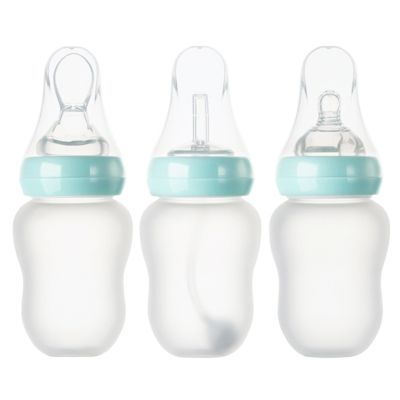 3-in-1 Silicone Weighted Straw Baby Bottle 360° Drinking Training Cup BPA-Free