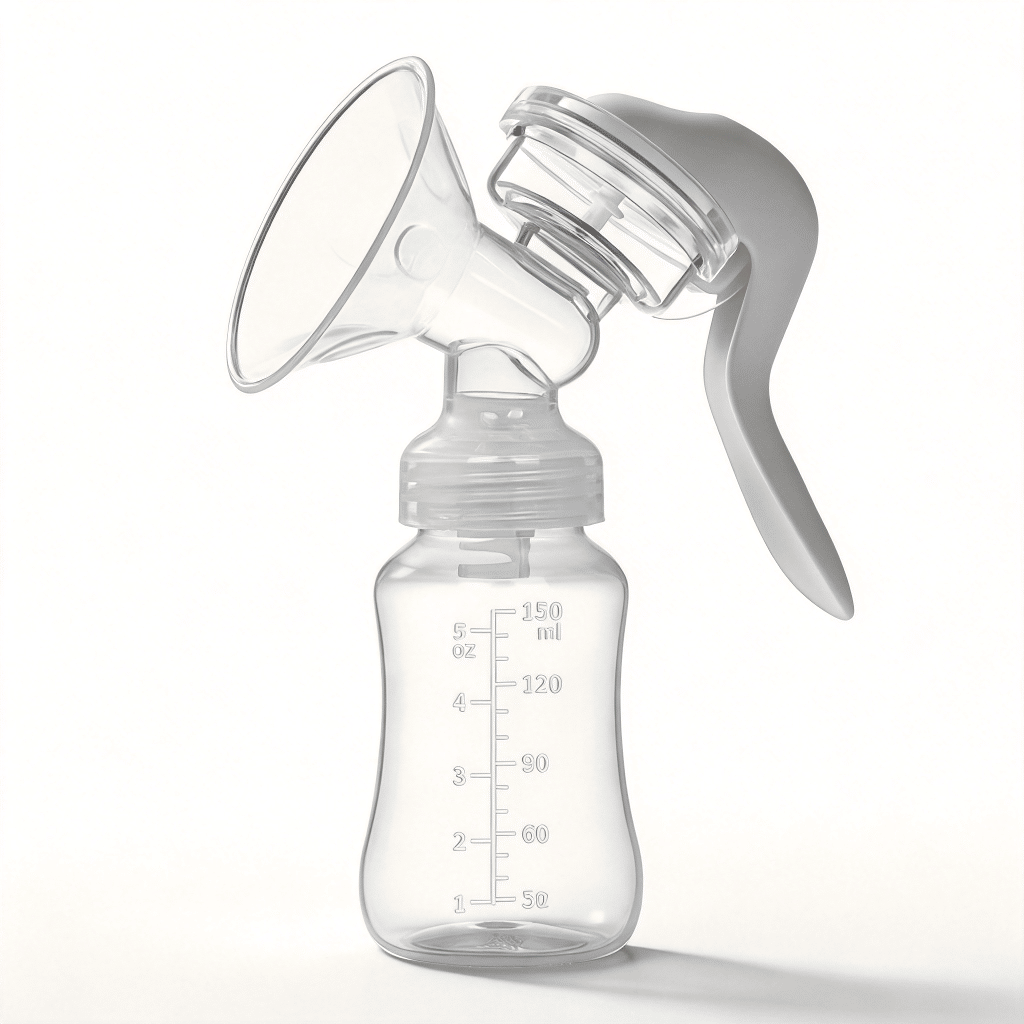 Custom Manual Breast Pump with Silicone Petal S...