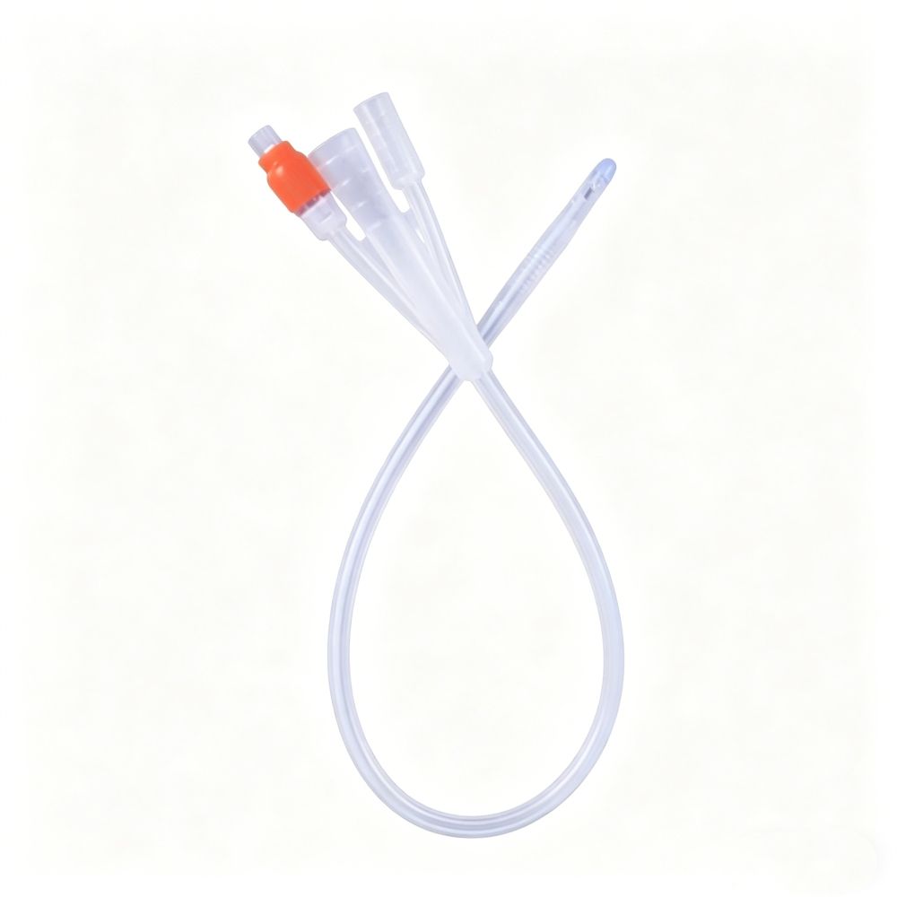 Medical Grade Silicone Foley Catheter 2 Way 3 Way with Balloon, Disposable Sterile, CE ISO13485