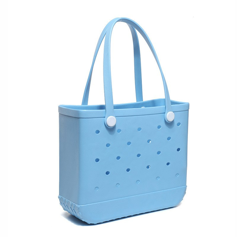 Custom Silicone Tote Bag Waterproof Reusable Beach Handbag