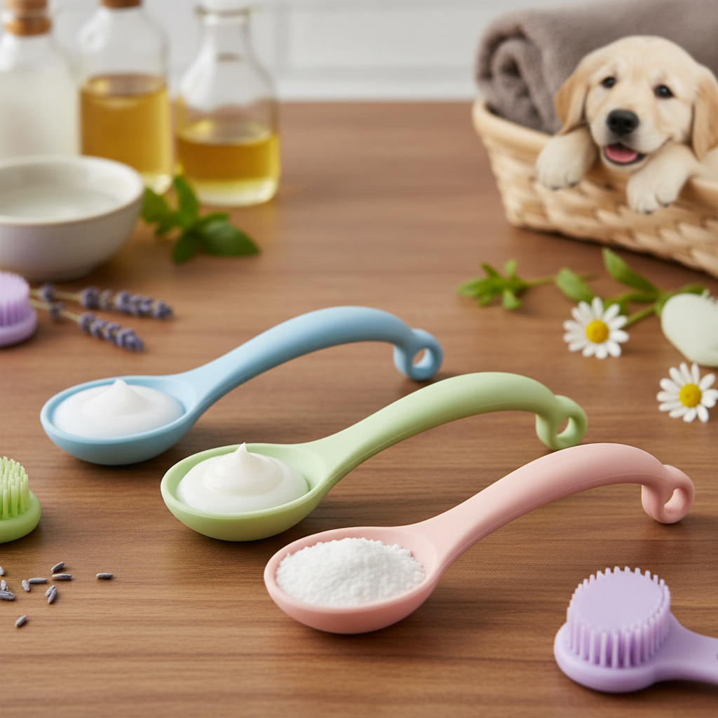 Silicone Spoon Set For Pet Grooming And Care Brands