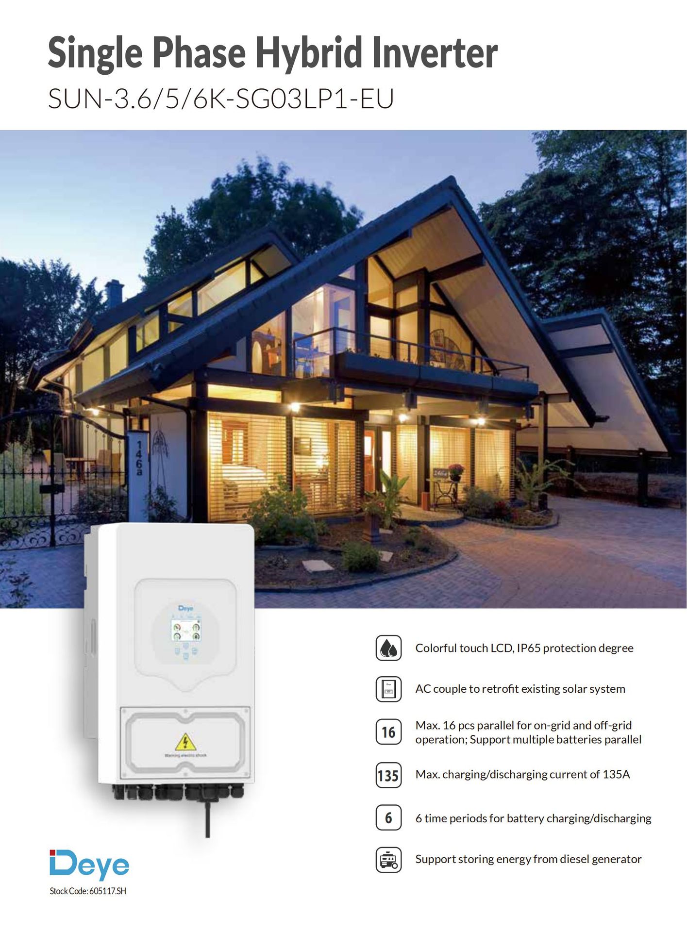 5kW Solar Inverter  GoodWe, Growatt, Solis, Deye, Chint Power  Hybrid & Off-Grid Options (2)