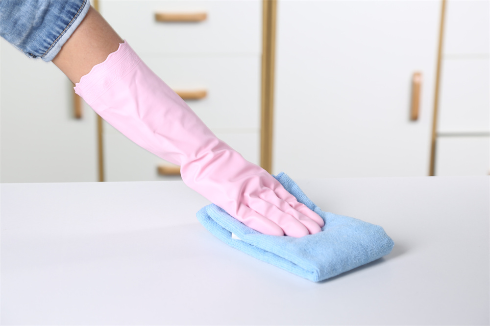 Reusable Thickened Non-Flocking-lined Vinyl Glove 04