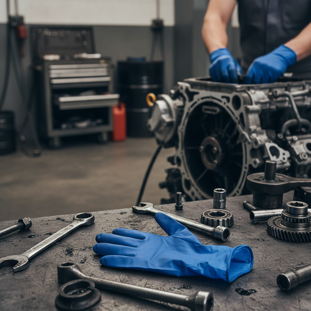 Disposable Gloves For Industrial Maintenance And Mechanics